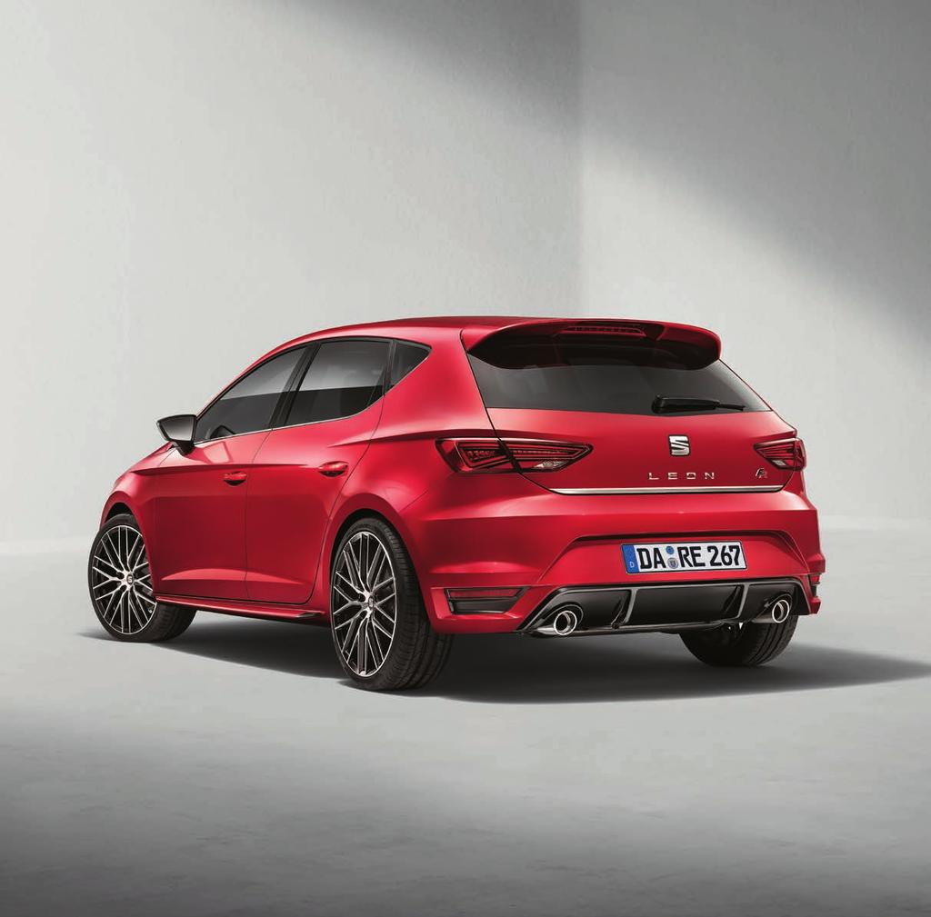 PERFORMANCE Aerodynamik-Kits Mit den neuen Aerodynamik-Kits für den SEAT Leon unterstreichen Sie nicht nur seinen sportlichen Charakter und verleihen ihm einen persönlichen Look, sondern legen auch