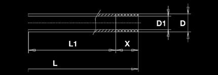 Standardwerkzeuge galvanisiert und gesintert W Wandstärke 4 0,4 (1,0) D4