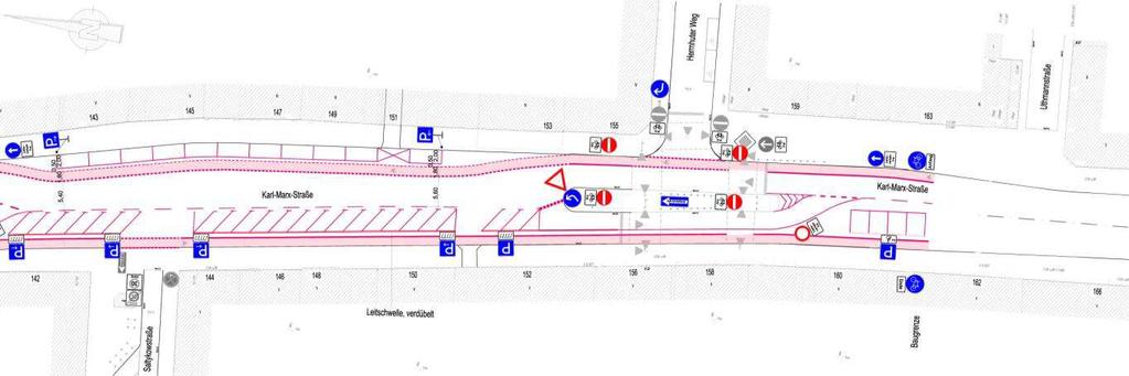 Einbahnstraßenregelung Schierker Straße bis Werbellinstraße Vorteile: Vermeidung Rückstau, Wendemanöver, kein (weiniger) Schleichverkehr in den Kiezen, Erhöhung Verkehrssicherheit,