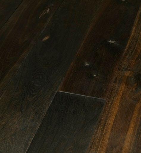 Landhausdiele massiv Eiche Solid Oak Wooden flooring Eiche Markant kerngeräuchert Oak Marcant - deeply smoked Beim Kernräuchern von Eiche reagiert deren Gerbsäure mit Ammoniak.