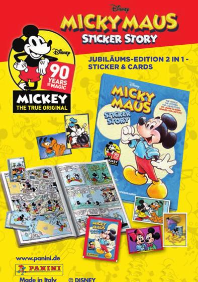 Panini bringt die größte Micky Maus Sammel- Kollektion aller Zeiten auf den Markt.