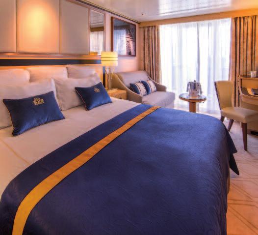 Für alle, die sich während einer Cunard Seereise etwas ganz Außergewöhnliches gönnen möchten, gibt es an Bord der Cunard Schiffe die legendären Princess & Queens Grill Kategorien mit großzügigen