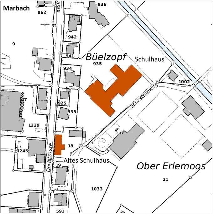 Varianten EM (ohne Standort Wiggen) mit zwei Untervarianten für Standort Pfarrmatte: EM-1 Ohne Erweiterung Schulhaus Pfarrmatte