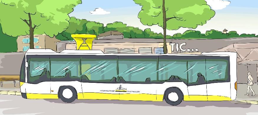 2018: Umrüstung der bestehenden Trolleybusse der Linie 1 auf Trolley IMC (Einbau Batterie).