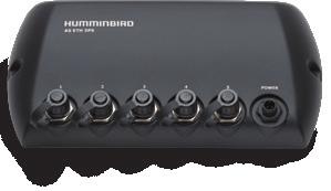5-Port Ethernet Verteilbox Verbinden Sie bis zu 5 HumminbirdEthernetgeräte wie zum Beispiel 360 Imaging, GPS