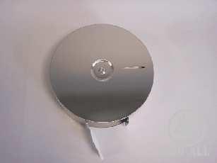 hellgrau, für Maxi-Jumbo Toilettenpapierrollen bis Ø 28 cm, BHT: 34 x 35 x 13,5 cm, Kern 5,0 cm Toilettenpapierspender aus Stahl für