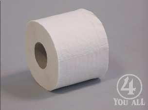 Toilettenpapier 3-lagig Normalrollen Toilettenpapier 3-lagig, weiß Tissue, 250 Blatt,
