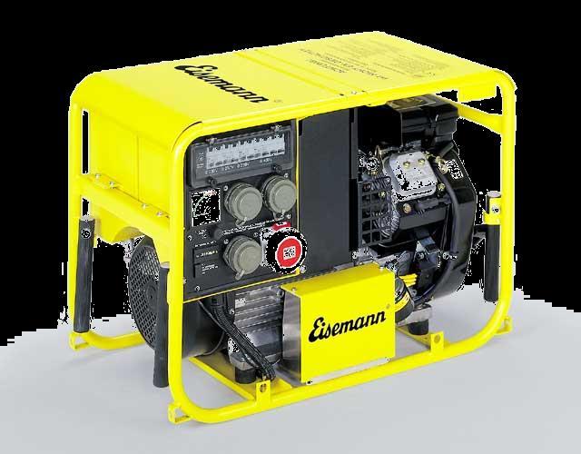 Der tragbare Stromerzeuger besteht aus folgenden Haupt-Bauteilen: Sicherungskasten Tragrahmen Wechselstromsteckdosen Antriebsmotor Generator