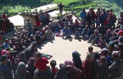 Ein neues dreijähriges Projekt, in dem die Menschen aus vier Dörfern Mughus hunderte