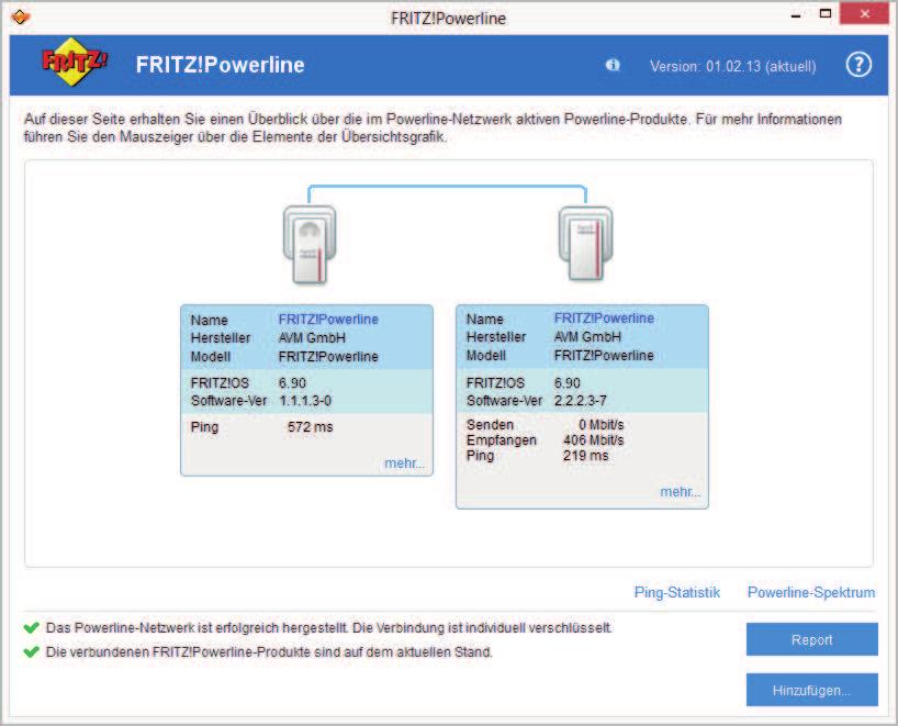 Programm FRITZ!Powerline Programm FRITZ!Powerline: Einstellungen und Funktionen Überblick Mit dem Programm FRITZ!Powerline können Sie Ihr Powerline-Netzwerk einrichten.