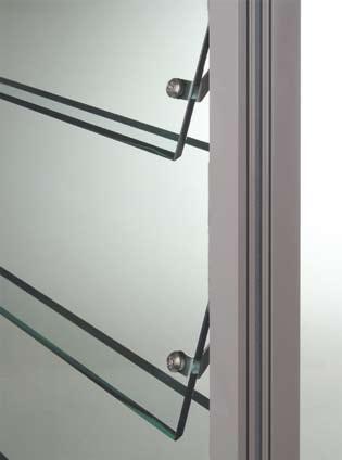 Vertikalschnitt Vertikalschnitt Verglasung mit VSG Stufenglas Verglasung