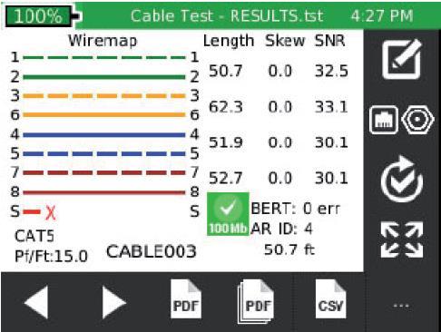 Wettbewerbsanalyse: Psiber NetXpert 1400 Cable Test Schwächen Sehr schlechter und irreführender Verdrahtungstest (keine Erkennung von Split- Pair, irreführende gekreuzte Kabel usw.).