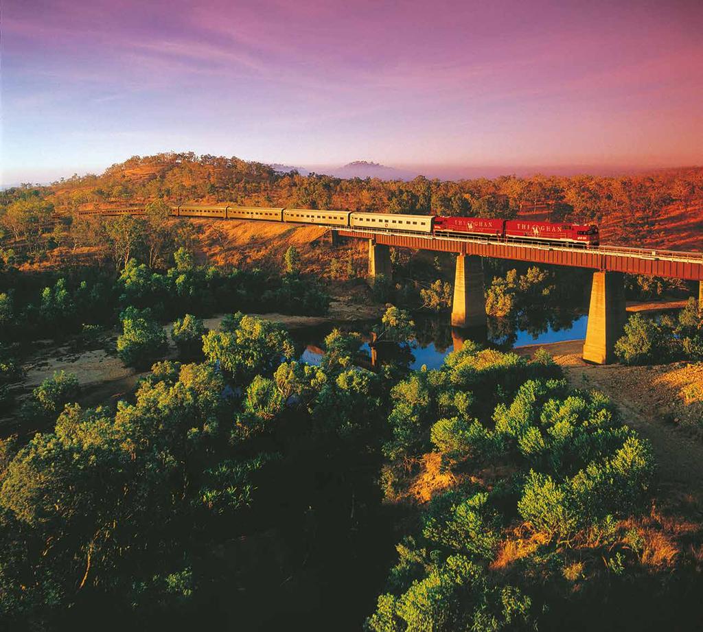 Unsere Traumzeit-Reise von Melbourne bis nach Sydney verbindet mit einer Fahrt im Wüstenzug The Ghan das Rote Zentrum mit dem tropischen Top End.