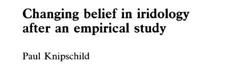 Paul Knipschild BMJ 299, 1989, 491 Bitte an Autoren, den Grad ihrer Überzeugung ( belief ) zu der Aussage for certain