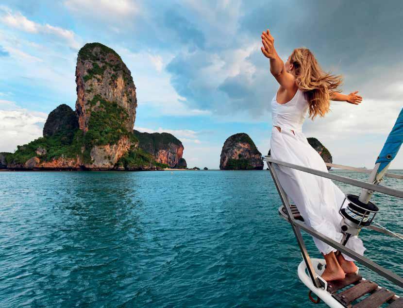 38 THAILAND Dream Yacht ASIA Thailand erwartet Sie mit traumhaften Ankerbuchten, kristallklarem Wasser und einzigartig schönen Stränden.