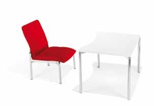 The seating is wider and lower with either a horizontal or a slightly forward inclined seat in order to facilitate the act of getting up or taking a seat. The higher back provides optimum support.