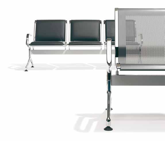 7100 TERMINAL DESIGN BY PROF. JØRGEN KASTHOLM Its architectonic design and its technical perfection turn this series into a bench seating system of extraordinary versatility.