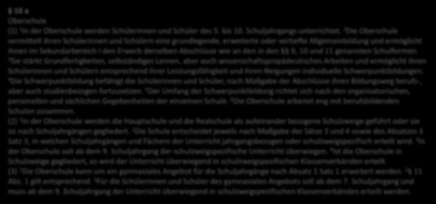 Die Oberschule grundlegende, erweiterte oder vertiefte Allgemeinbildung stärkt Grundfertigkeiten, selbständiges Lernen, aber auch 10 a Oberschule (1) wissenschaftspropädeutisches 1 In der Oberschule