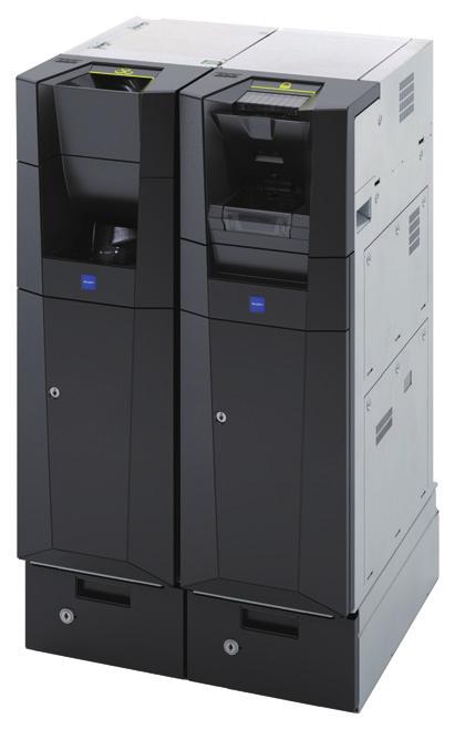 CASHINFINITY LÖSUNG CI-10 Das kompakte Bargeld-Recyclingsystem CI-10 bestehend aus einem Banknotenrecycler CI-10B und einem Münzrecycler CI-10C.