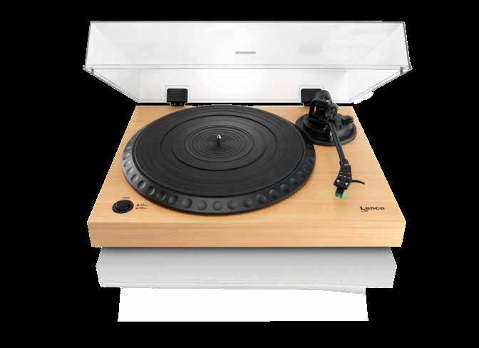 L-91 Turntables Plattenspieler Side view with cover Seitenansicht mit Deckel Side view without cover Seitenansicht ohne Deckel DUST COVER PRE AMP BELT DRIVE RPM 33/45 CONNECTION WITH PC L-91 Specif