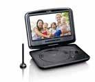 265 Only for reception of available (not encrypted) free TV stations Multiple OSD languages DVD, CD, MP3, JPEG and MPEG 1, 2, 4 DVD playback Built-in 2 speakers Integrated (Li-ion) rechargeable