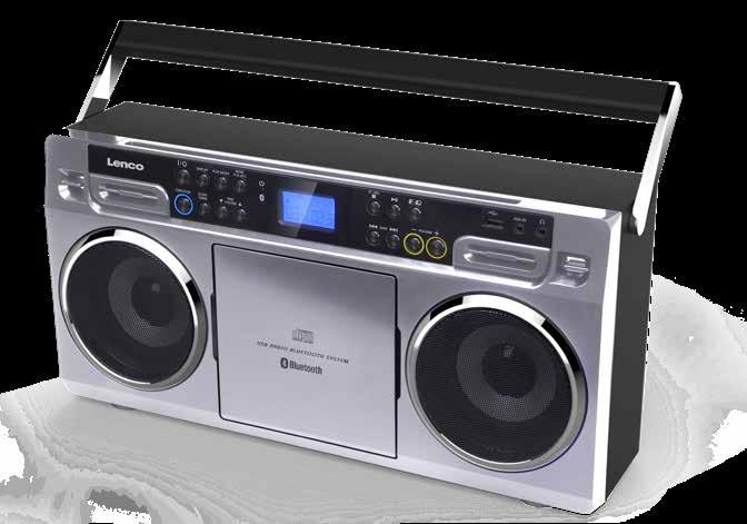 SCD-580 Boomboxes Boomboxen NEW NEU LCD DISPLAY USB PLAYER SCD-580 Specif ications Bluetooth Front loading CD/MP3 player PLL