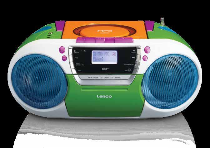 SCD-681 Boomboxes Boomboxen Digital Audio Broadcasting Side view Seitenansicht LED DISPLAY USB PLAYER SCD-681 Specif ications Portable boombox with DAB+