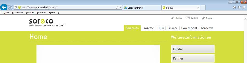 SoreCOnnect -> www.soreco.ch Als Soreco-Kunde können Sie via SoreCOnnect Fragen zu unseren Produkten stellen sowie die neuste Produktinformationen einholen.