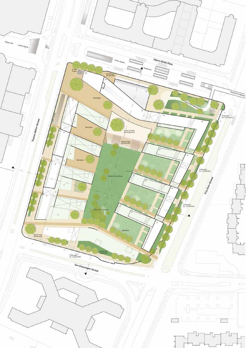 WETTBEWERB Belebung beitragen. Das sogenannte FestSpielHaus soll hier mit insgesamt ca. 4.000 m² Nutzfläche (NF) untergebracht werden, dies entspricht ca. 7.500 m² Geschossfläche (Geschoss fläche gem.