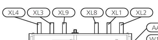 Massblatt Gerätebezeichnung VVM 320 Legende: XL1 " Anschluss, Wärmeträgerausgang $!! ## XL2 " Anschluss, Wärmeträgereingang $!! ## XL3 " Anschluss, Kaltwasser $!