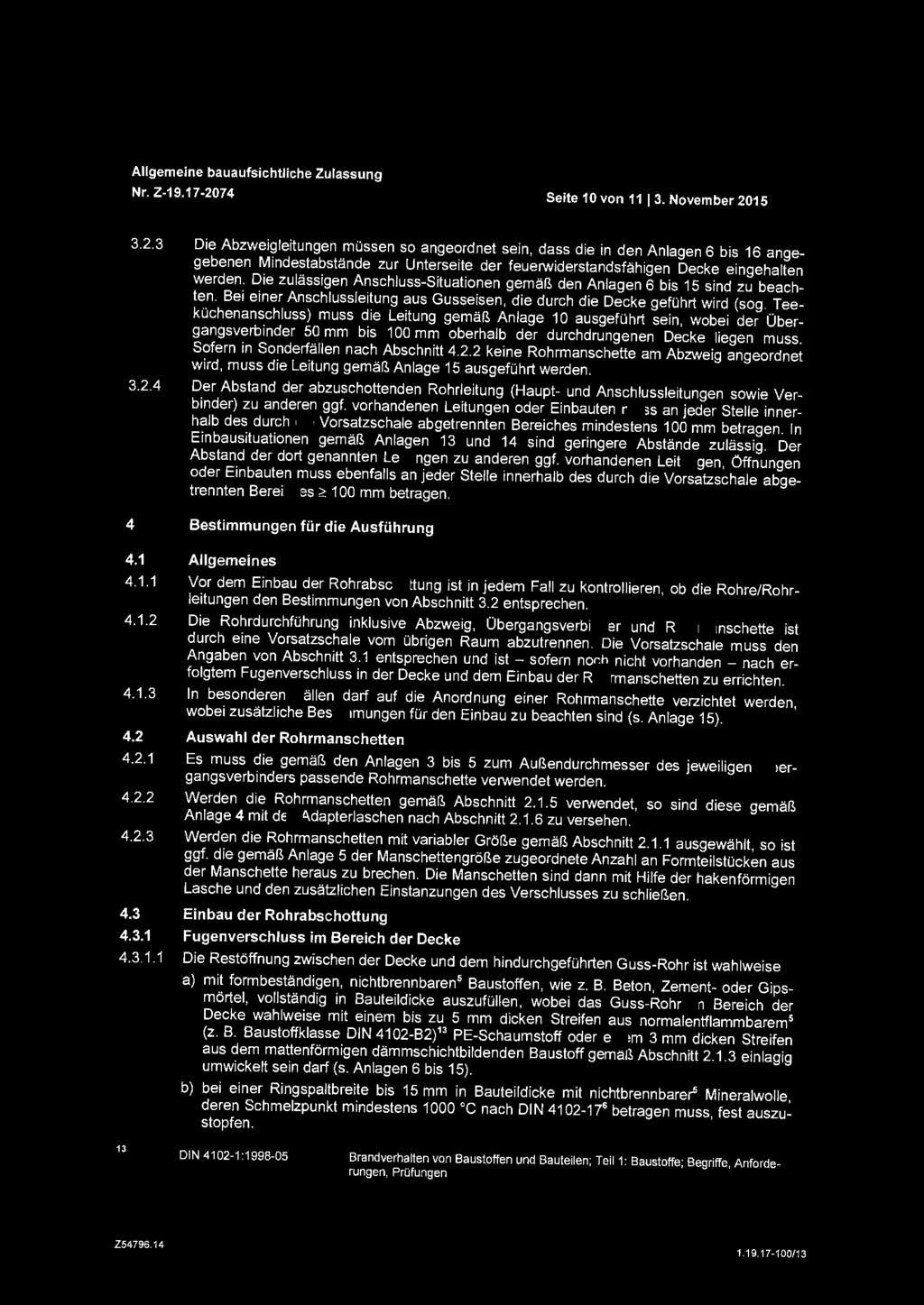OIBt Allgemeine bauaufsichtliche Zulassung Nr. Z-19