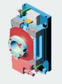 Befestigungstechnik Armaturen Hydraulik und Pneumatik Gas- und Schweisstechnik Vertikalsupport für den Aufbau von vertikalen Bearbeitungseinheiten CNC-Flansch 3-D