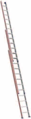 PROENLEITERN C 6 chiebeleiter ohne eilzug, dreiteilig 648 Abhebesicherungen am Ober- und Mittelteil gegen unbeabsichtigtes Aushängen. Alle drei Leiterteile können einzeln verwendet werden.