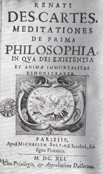 33 3.3 VORSTELLUNG VON DESCARTES METHODISCHER BEGRÜNDUNG FÜR DEN DUALISMUS IN MEDITATIONES DE PRIMA PHILOSOPHIA Die Meditationes de prima philosophia erscheinen im Jahr 1641 auf Latein.