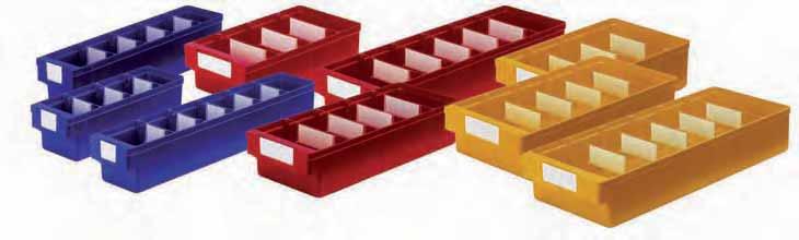Zubehör / Sortierung Kästen und Behälter zur übersichtlichen Lagerung von Kleinteilen Regalkästen aus Polystyrol zur übersichtlichen und systematischen Lagerung von Kleinteilen Fächer einzeln