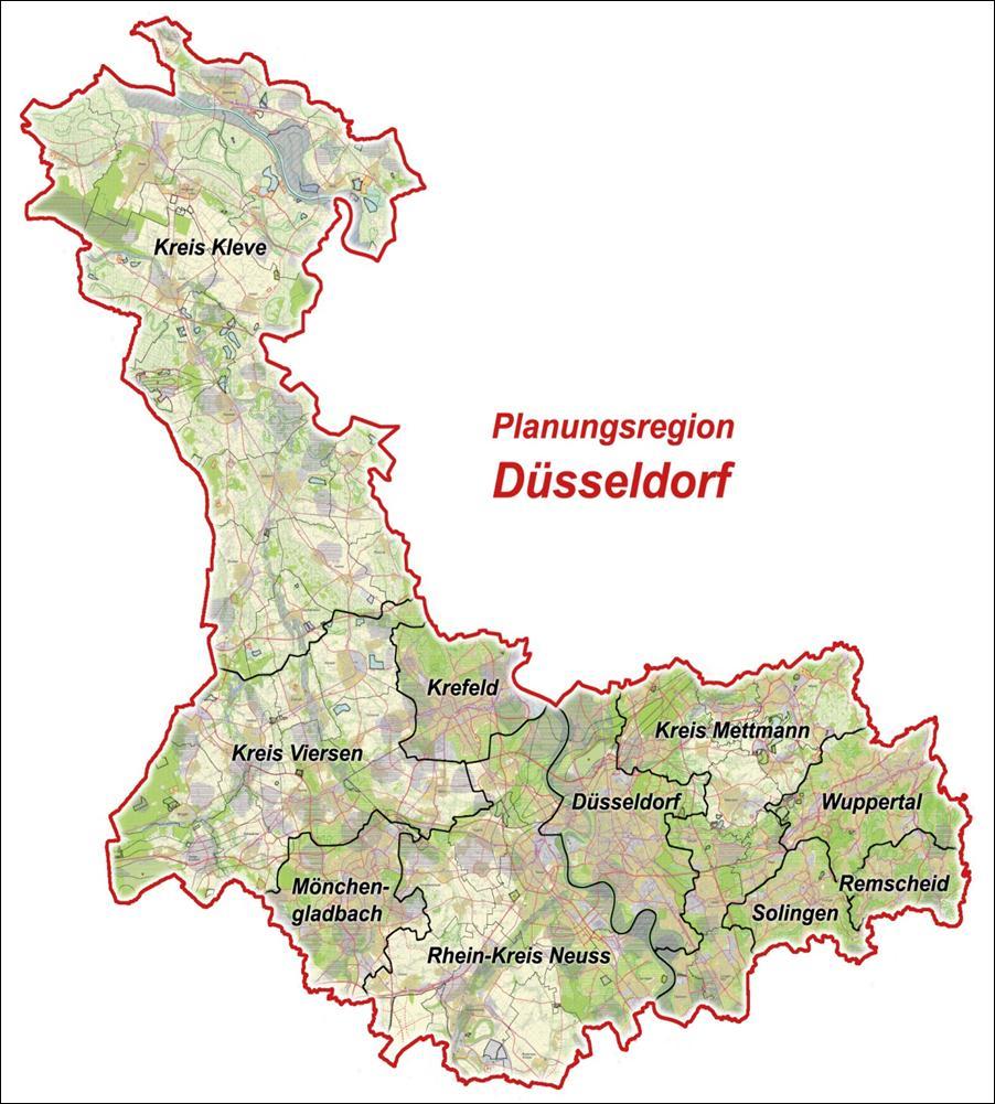 Methodik Umweltprüfung Regionalplan Düsseldorf Aktueller Umweltzustand: Nutzung