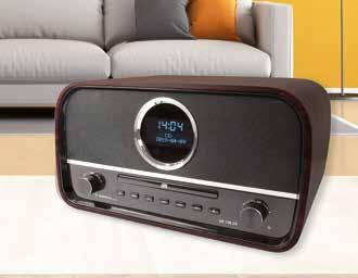 Digitalradio > DR 790 CD Ein Stereo-Digitalradio im Retro-Look - eine elegante Kombination aus DAB+ und UKW-Empfänger mit Bluetooth-Funktionalität, USB-Anschluss sowie CD-Player.