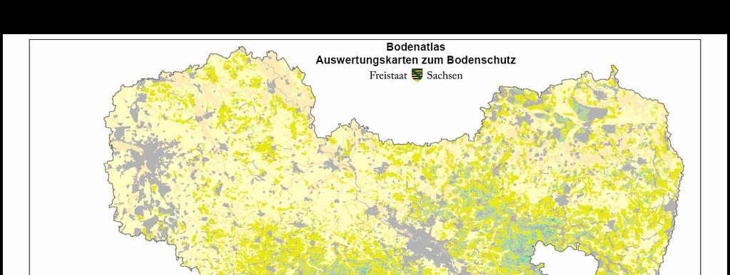 Mittlere jährliche Sickerwasserrate TUB/BGR-Verfahren Bodenatlas des Freistaates Sachsen Eingangsgrößen: mittlere korrigierte Jahres- und Sommerniederschlag mittlere pot.