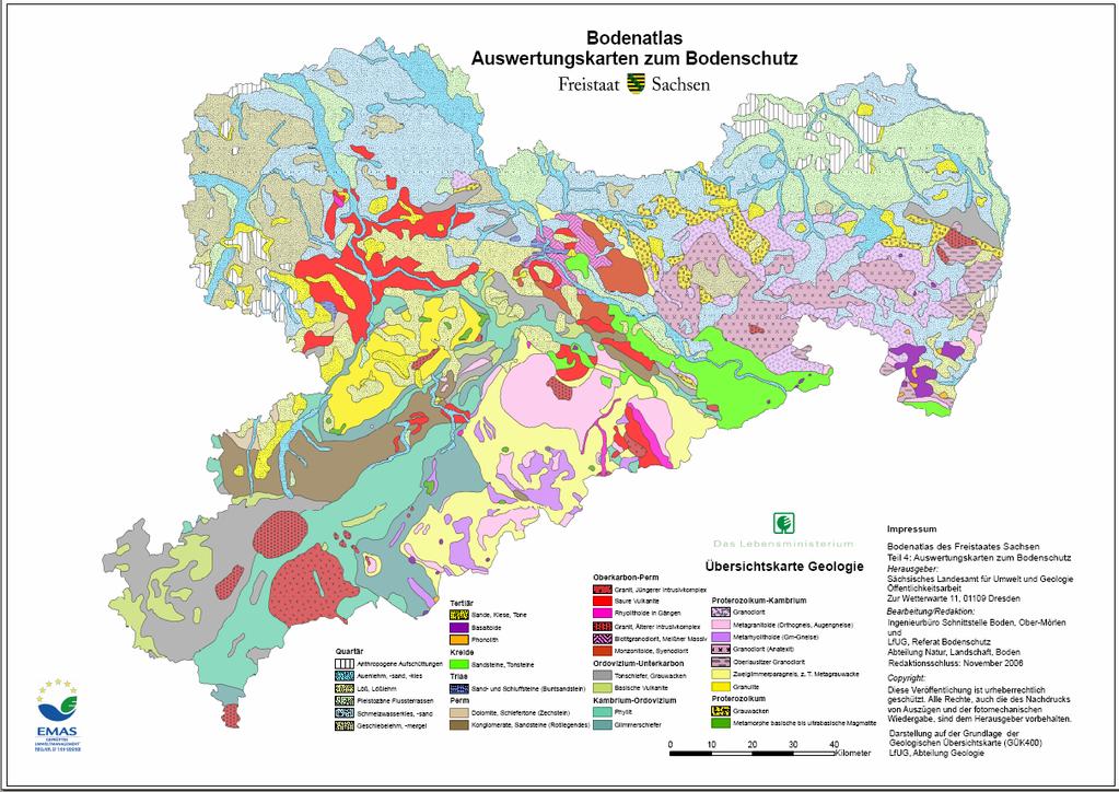 Datengrundlage: Geologie in Bodenkarte