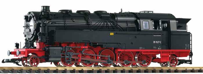 M + M+ A1 LH LV + S S+ A2 A3 A4 A5 A6 K1 Lokomotiven Locomotives Dampflokomotive BR 95 Steam locomotive BR 95 600 3,2 kg 1x Für echten Sound kann die BR 95 mit dem PIKO Sound-Modul #36228 in
