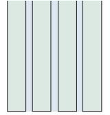 5. Monoverglasung Flachglas Eiche - Glaswand (Dicke min. 82 mm) - 1 und 2-Flg. Elemente stumpf einschlagend* (Dicke min. 98 mm) - 1 und 2-Flg. Elemente in Glaswand stumpf einschlagend* (Dicke min.