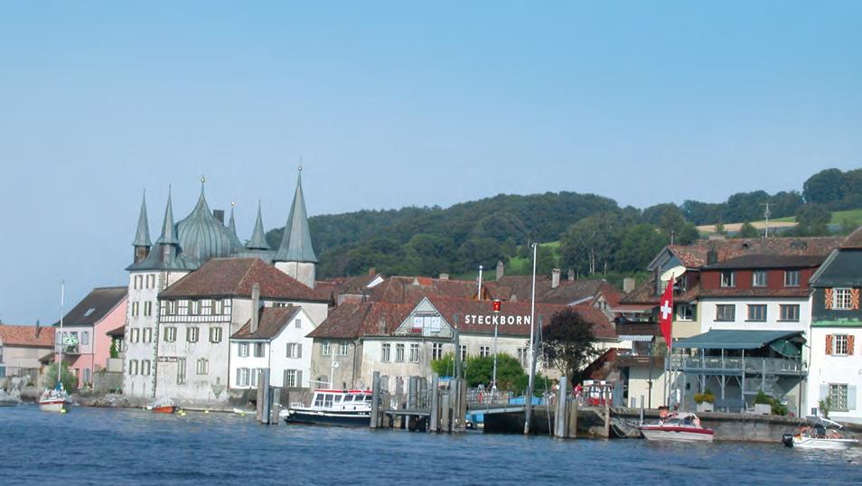Steckborn das Zentrum am Untersee - persönlich - natürlich - charmant Steckborn, die kleine historische Stadt mit rund 3 700 Einwohnern liegt direkt am Untersee, dem westlichen Teil des Bodensees.