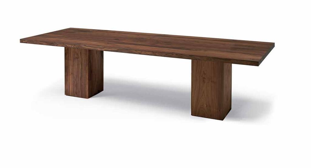 BOSS BASIC DESIGN: NATURA COLLECTION BY RIVA Cod. BOSS BASIC Tavolo con top in legno massello le cui gambe sono in legno massello a liste, vuota all interno. Gamba non a vista sul piano del tavolo.