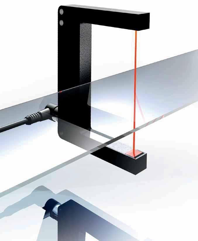 Spezial Sichere Transparenterkennung mit Laser- keine Dejustage von Sender und Empfänger