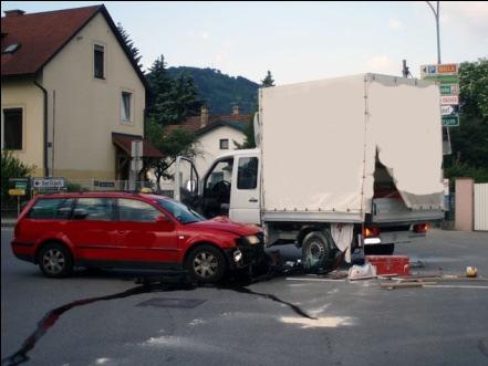 23. Mai Verkehrsunfall in Pitten Die Feuerwehr Schwarzau/Stfld wurde zu einem Unfall nach Pitten gerufen.