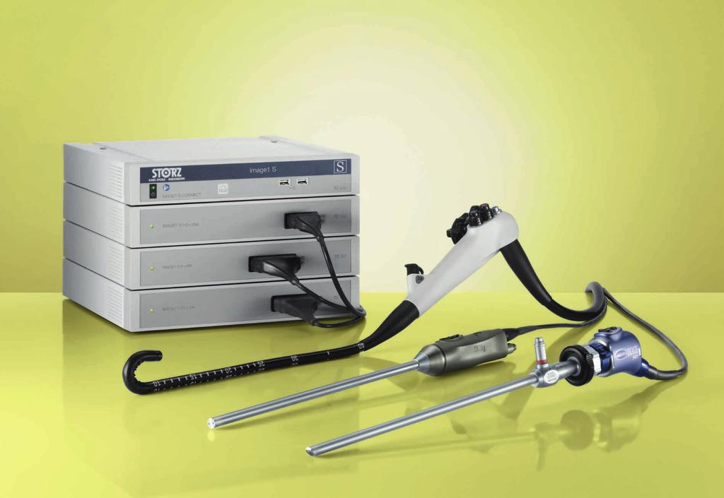 IMAGE1 S Hybrid-Plattform für die flexible Endoskopie in der Chirurgie Die flexible Endoskopie gewinnt auch in der Allgemein- und Viszeralchirurgie zunehmend an Bedeutung.