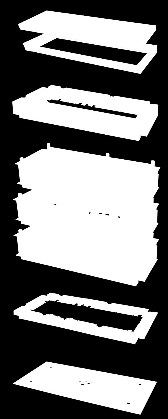 Serienmäßige, verstellbare Schalungswand (einfaches Verfüllen des Zwischenraumes Schachtkörper/Abdeckung bei aktiviertem Niveauausgleich Hauptrahmen Hohe mechanische Stabilität.