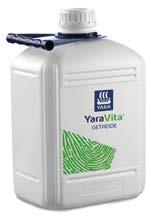 YaraVita GETREIDE YaraVita RAPS PRO YaraVita Getreide enthält außer Magnesium noch Mangan, Kupfer und Zink.