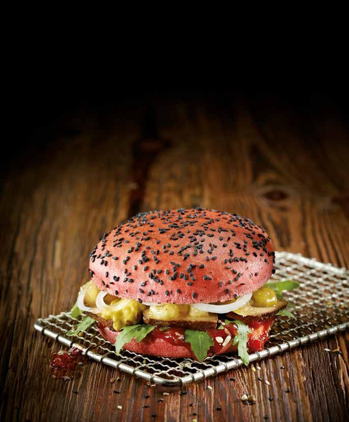 Wareneinsatz pro Burger ~2,56 Deckel 832185 Red Sesam Bun 1 ½