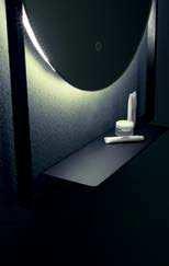 Spiegel mit LED Beleuchtung: umlaufende LED